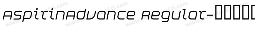 AspirinAdvance Regular字体转换
